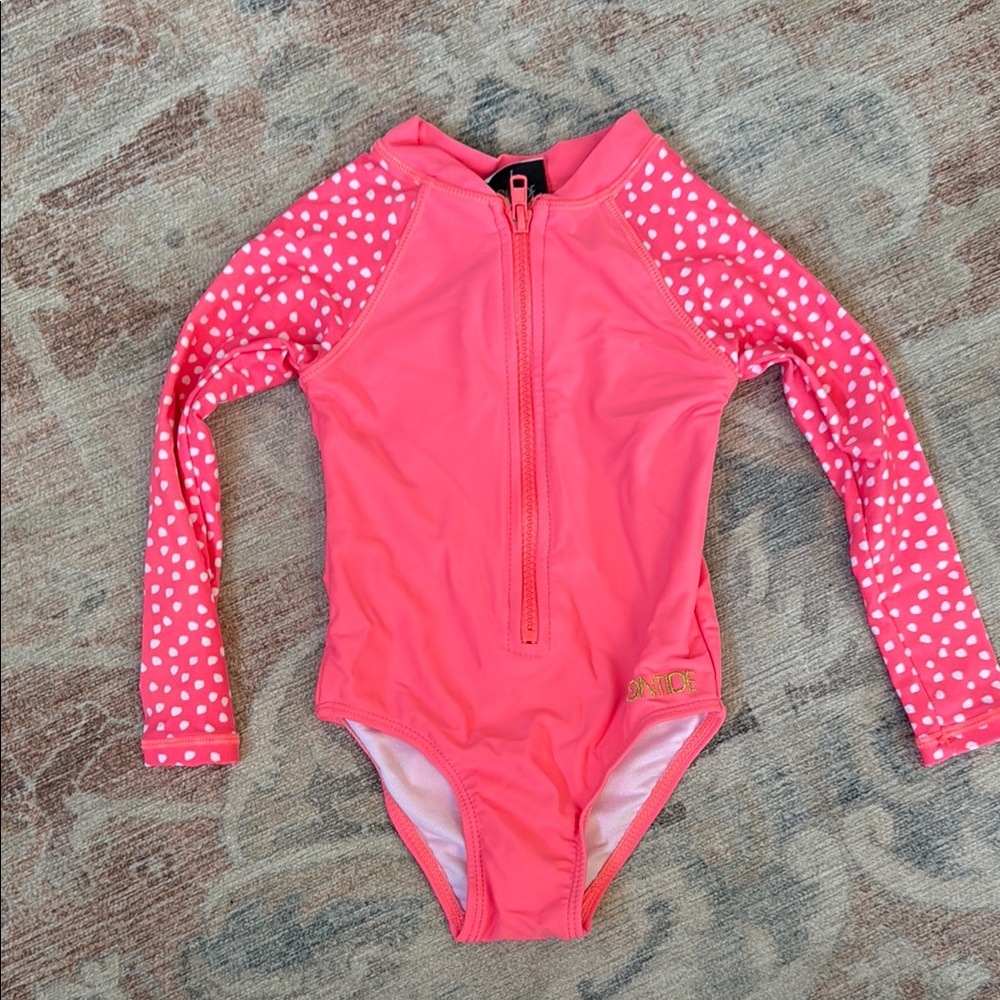 O'Neill Kids Pink Long Sleeve Swimsuit